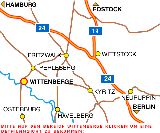 Bitte auf den Bereich Wittenberge klicken um eine Detailansicht zu bekommen!